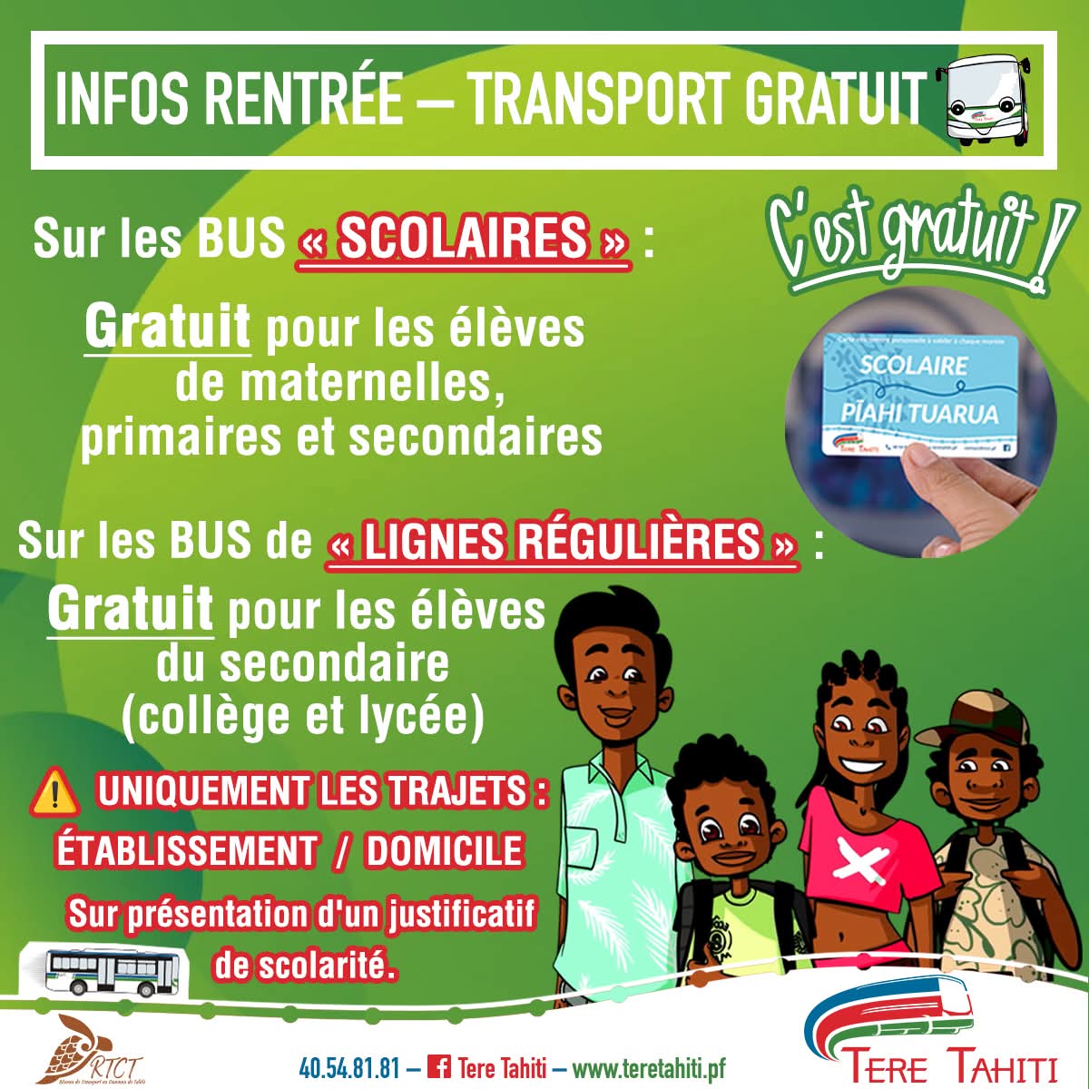 Une campagne d’information est en cours sur les réseaux sociaux (Crédit : Facebook/Tere Tahiti).