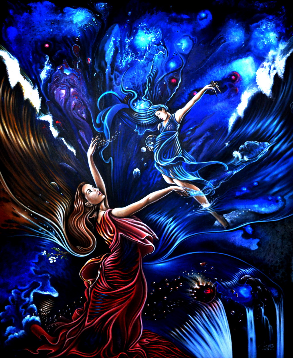 "Uranie et Gaia redessinant le monde"