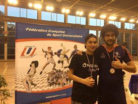 Taekwondo : Waldeck Defaix et Teddy Teng, champions de France Universitaire