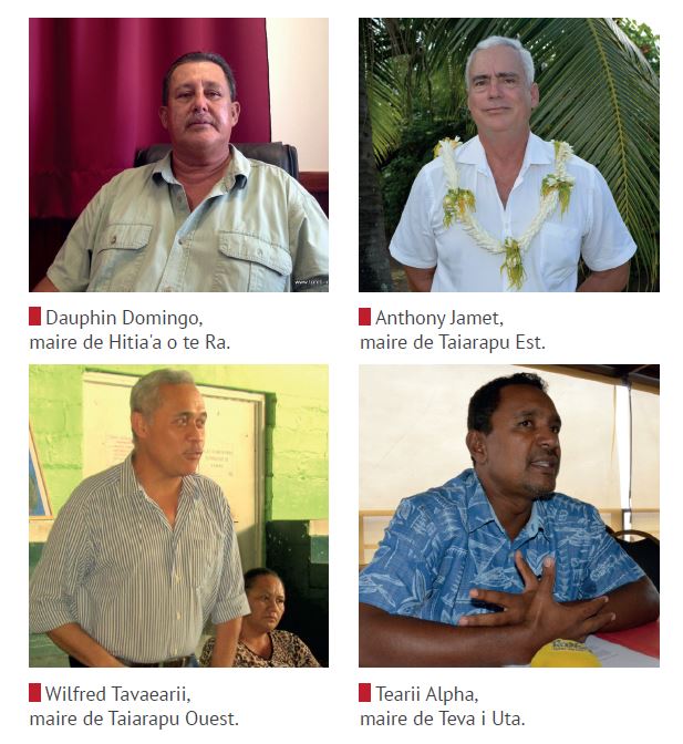 Ces quatre communes du sud de l'île de Tahiti pourraient partager certaines de leurs compétences au sein d'une structure intercommunale et mutualiser ainsi leurs moyens.