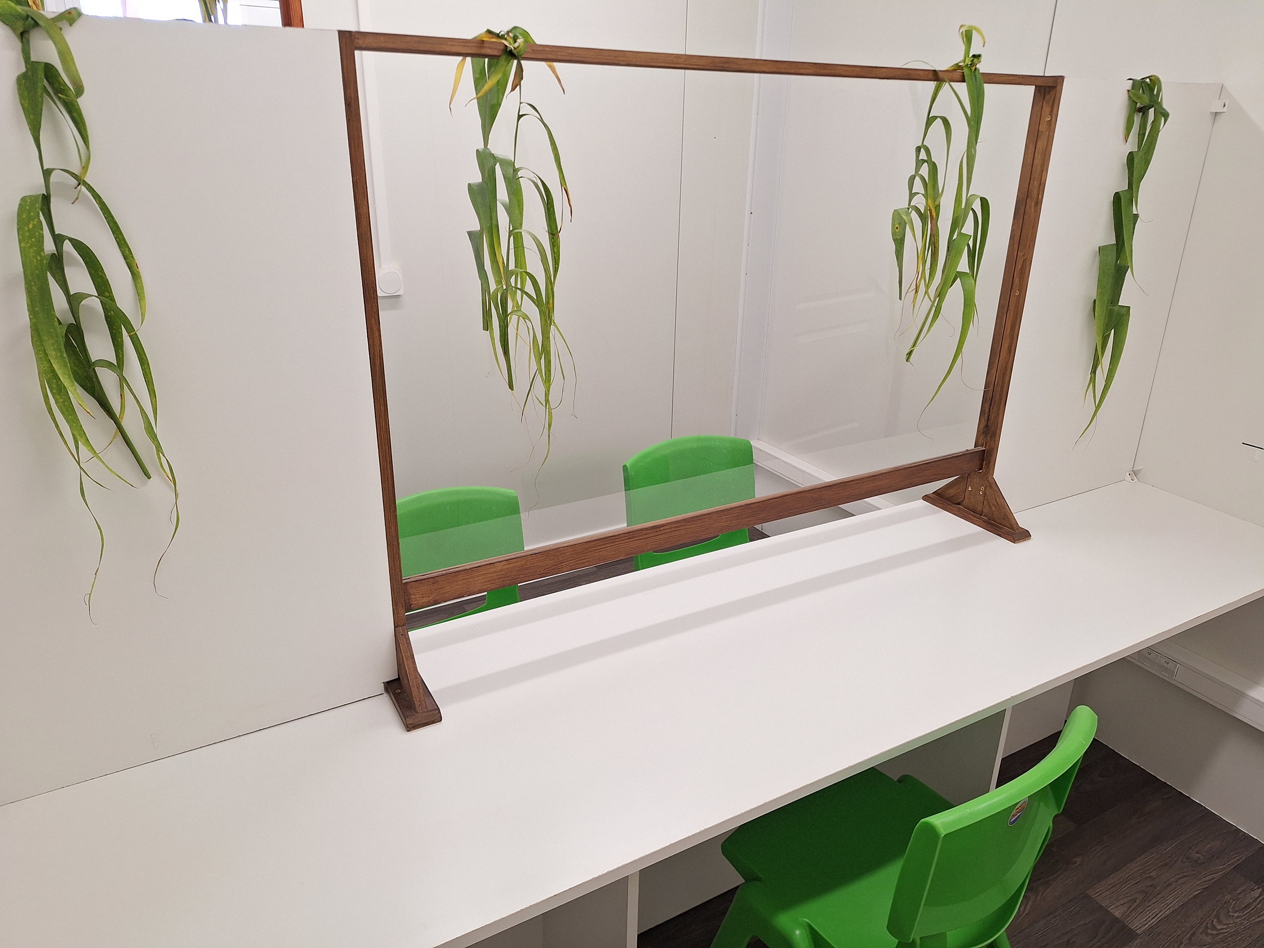 Des containers ont été aménagés pour offrir les mêmes services qu’à Papeete.