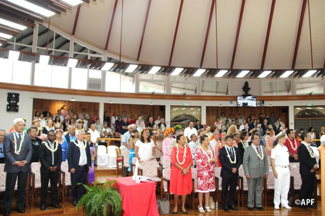 Les 70 ans de l'assemblée en présence de nombreux invités ce vendredi à Taraho'i.