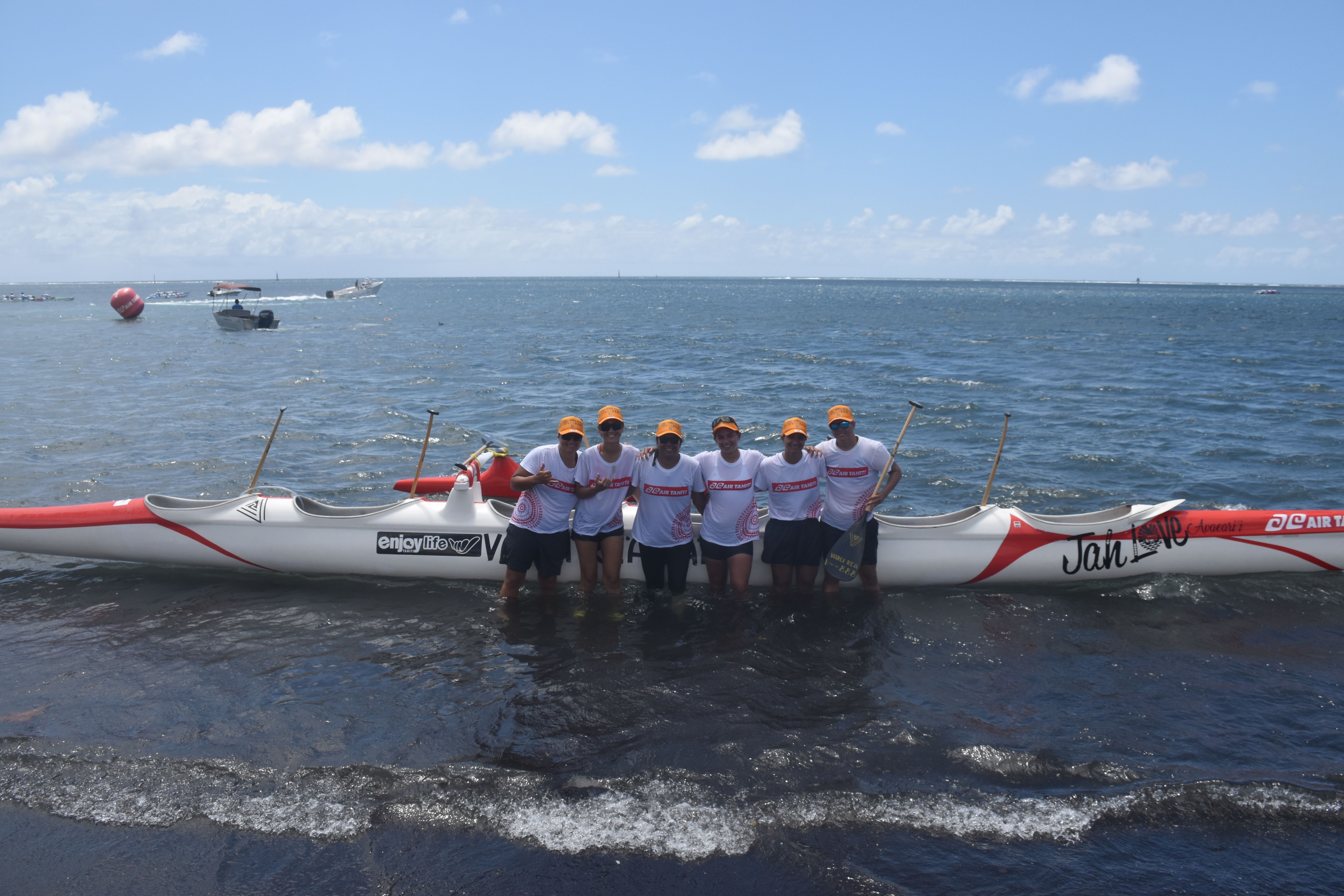 Une belle victoire pour l’équipage femmes Varu Rea Va’a qui vient de Moorea.