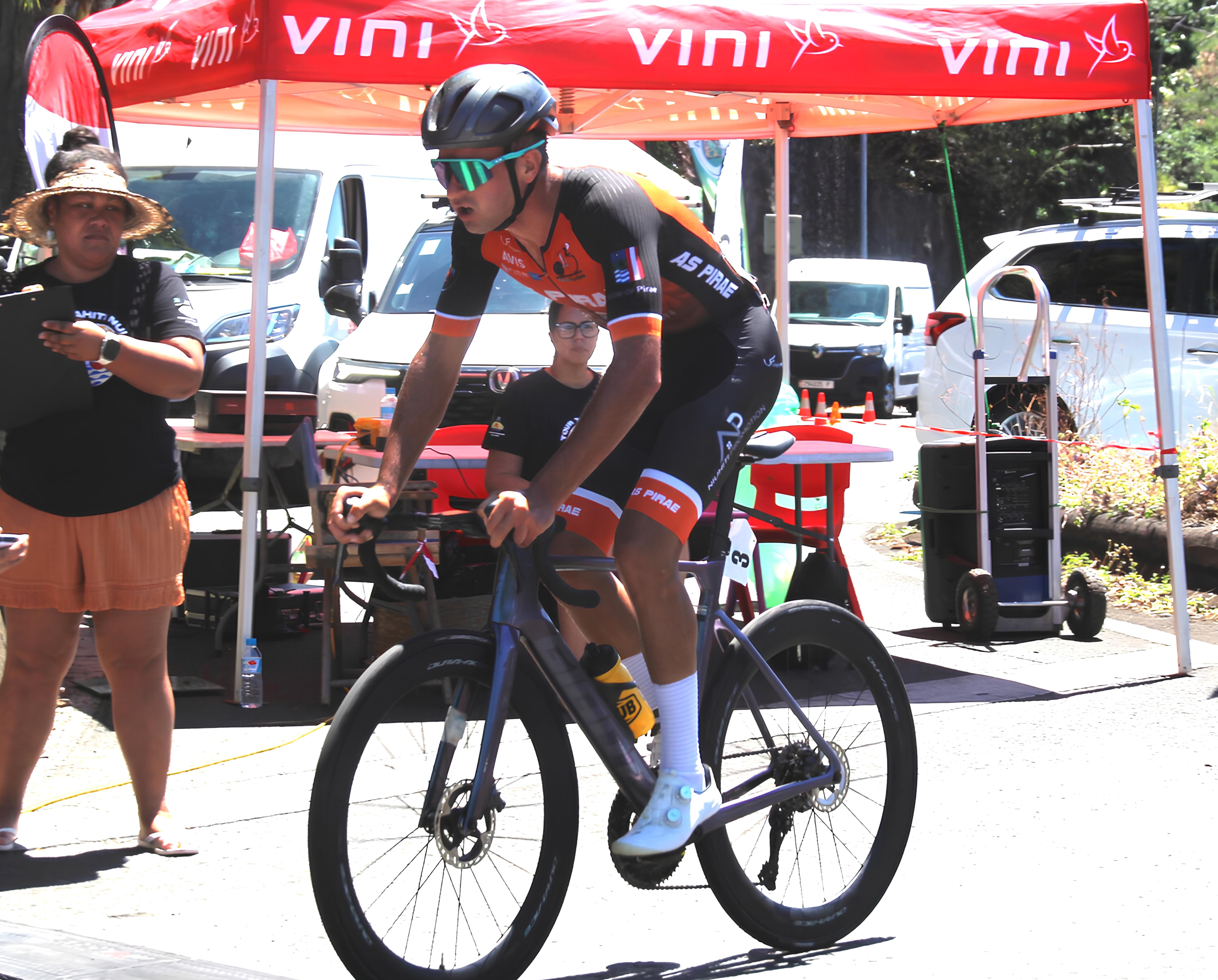 Maxime Joly a signé un deuxième succès d’affilée sur le Tour Tahiti Nui en haut du Tahara’a mercredi.