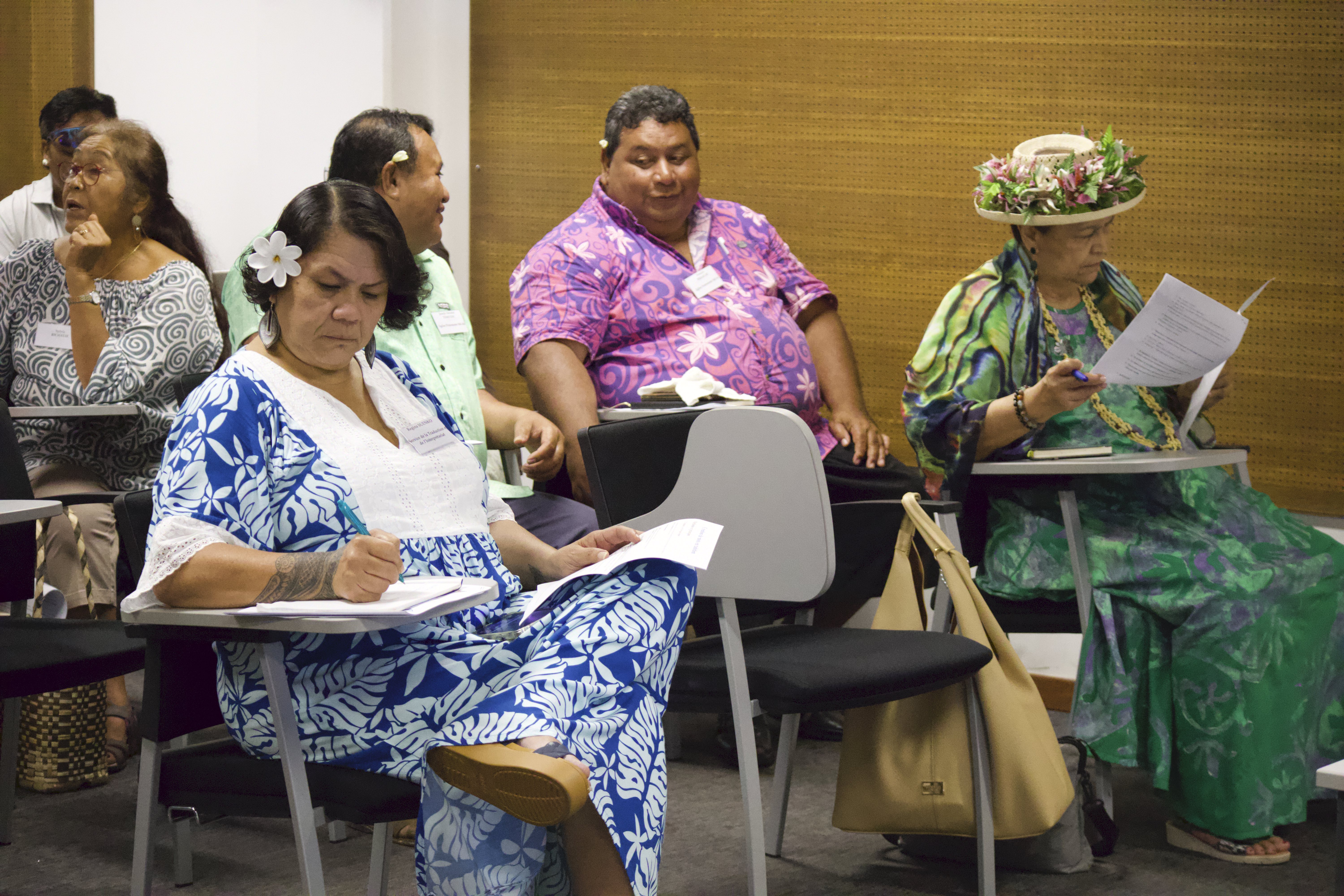 Le séminaire “La création lexicale en reo tahiti” a attiré ce jeudi une cinquantaine de chercheurs, linguistes, institutions publiques, enseignants, acteurs culturels et représentants de toutes les confessions religieuses. ©DM