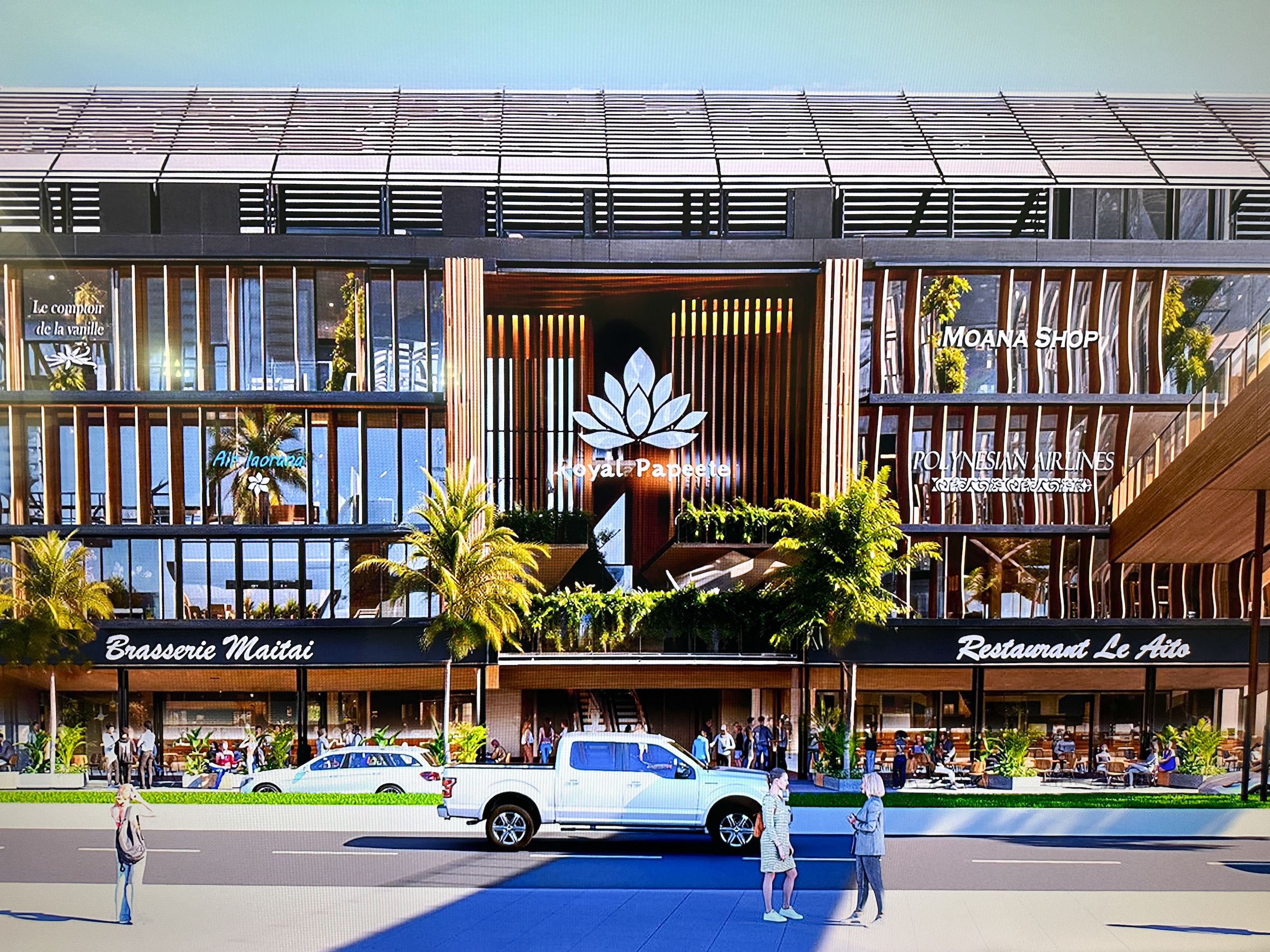 Le complexe prévoit près de 20 000 m2 de commerces, bureaux et parkings. (Crédit photo : Bertrand Portier)