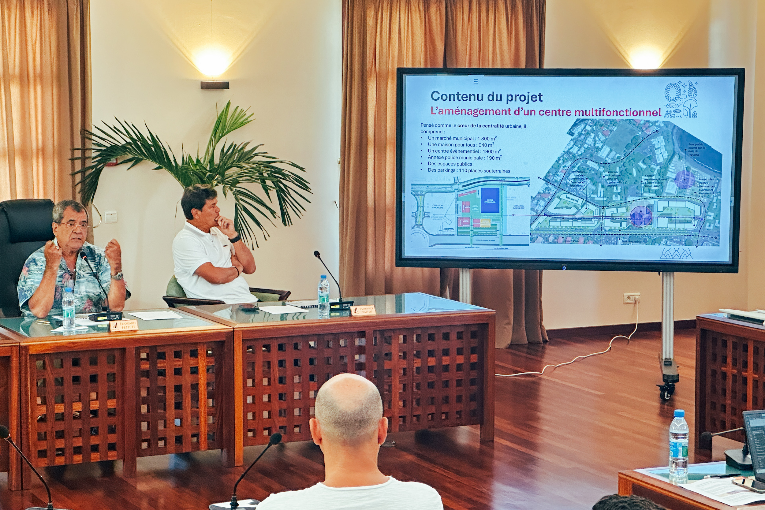 Édouard Fritch promet un nouveau centre-ville de Pirae pour 2027