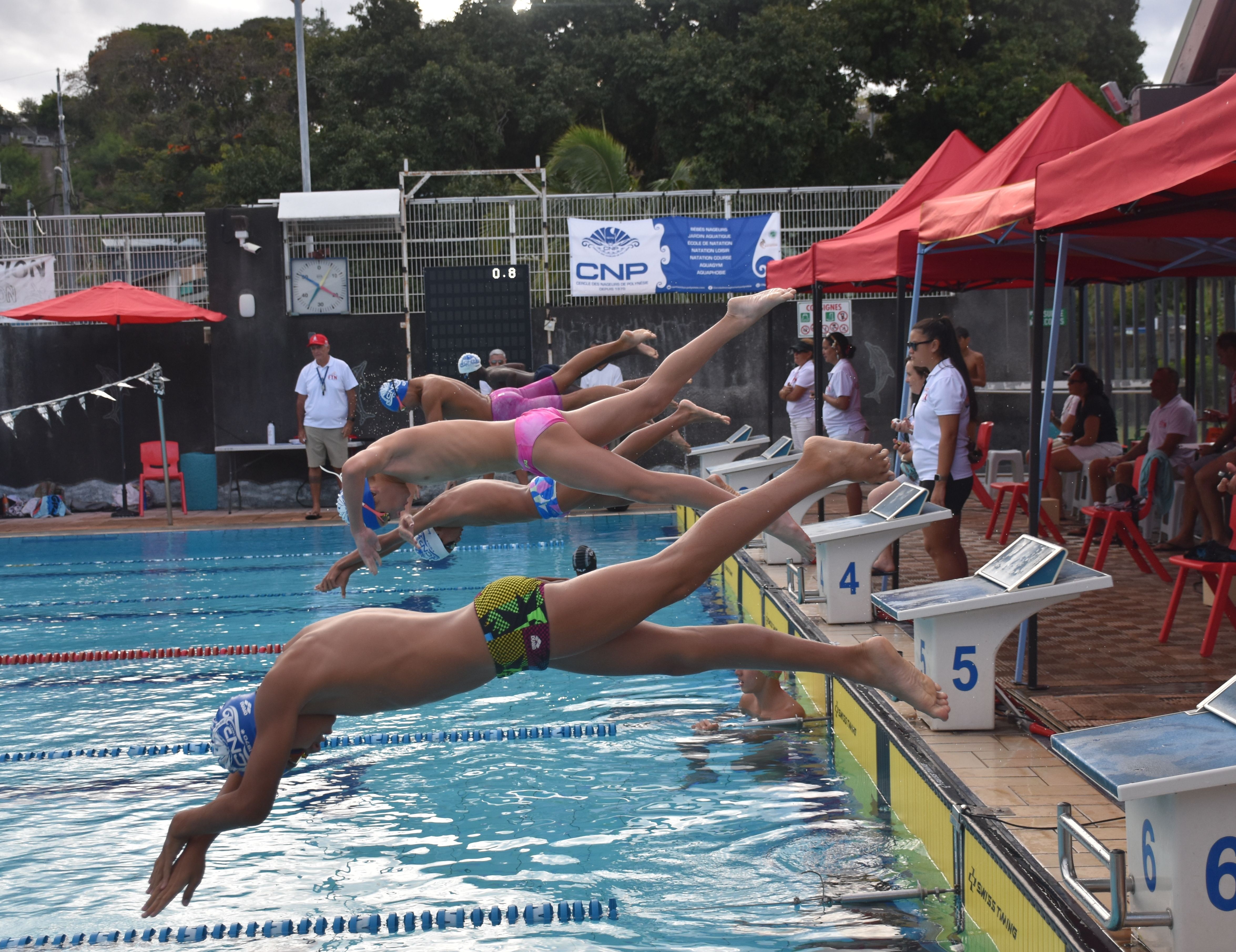 Les épreuves se sont enchainées toute la journée en brasse, nage libre, papillon et dos.