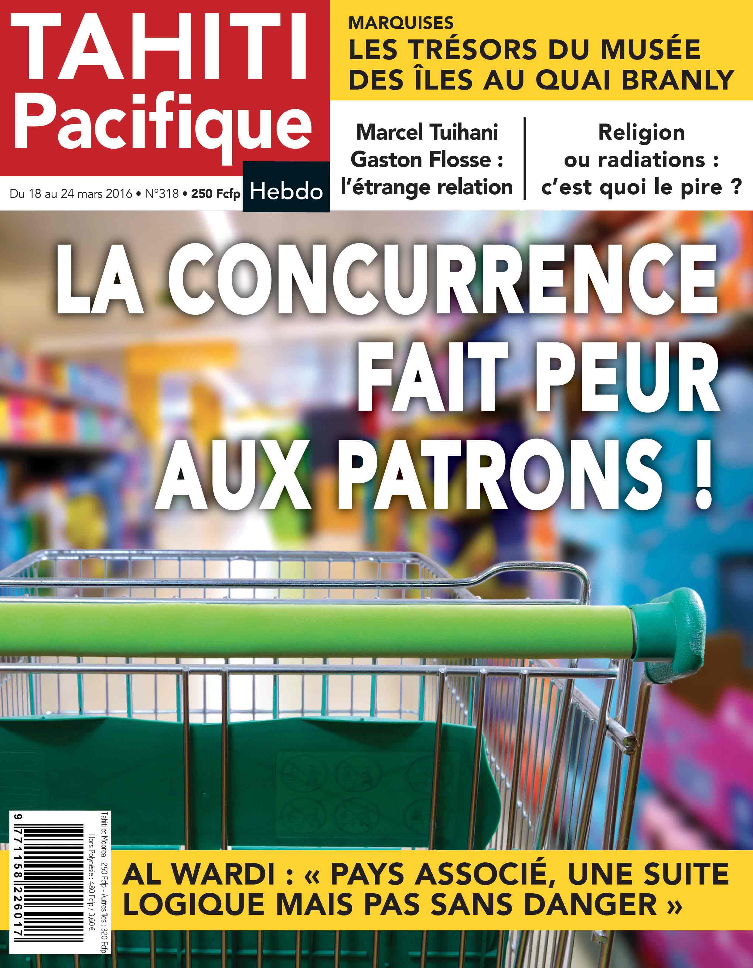 A la Une de Tahiti Pacifique Hebdo demain :