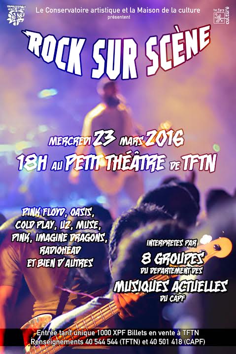 "Rock sur scène" : un concert inédit avec huit groupes issus du Conservatoire