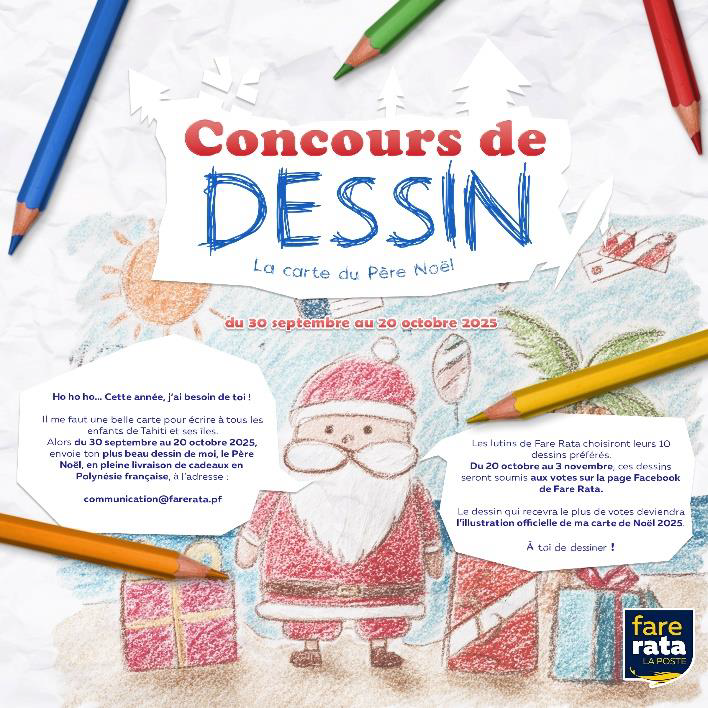 ​Un concours de dessin pour Noël chez Fare Rata