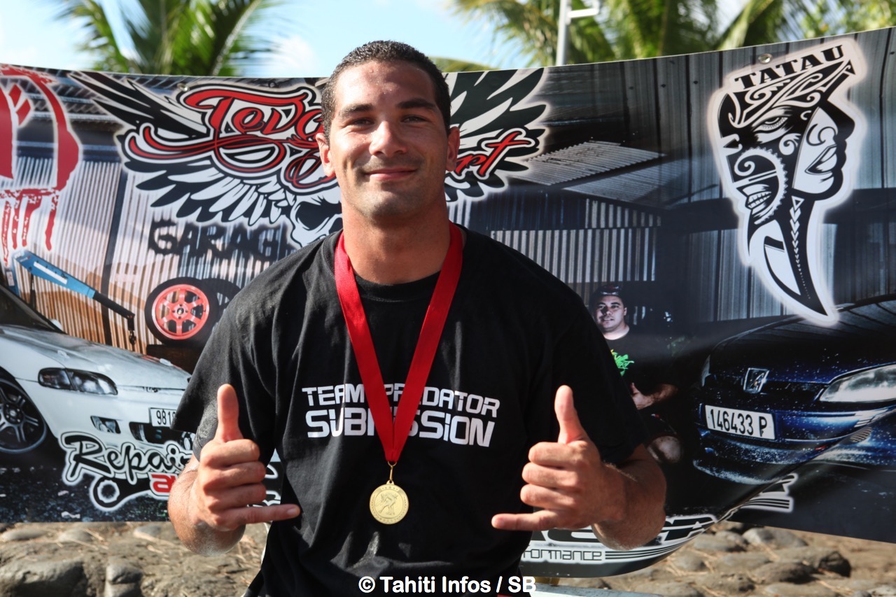 Tumaui Nordman du Team Predator Submission, un club de la presqu'île