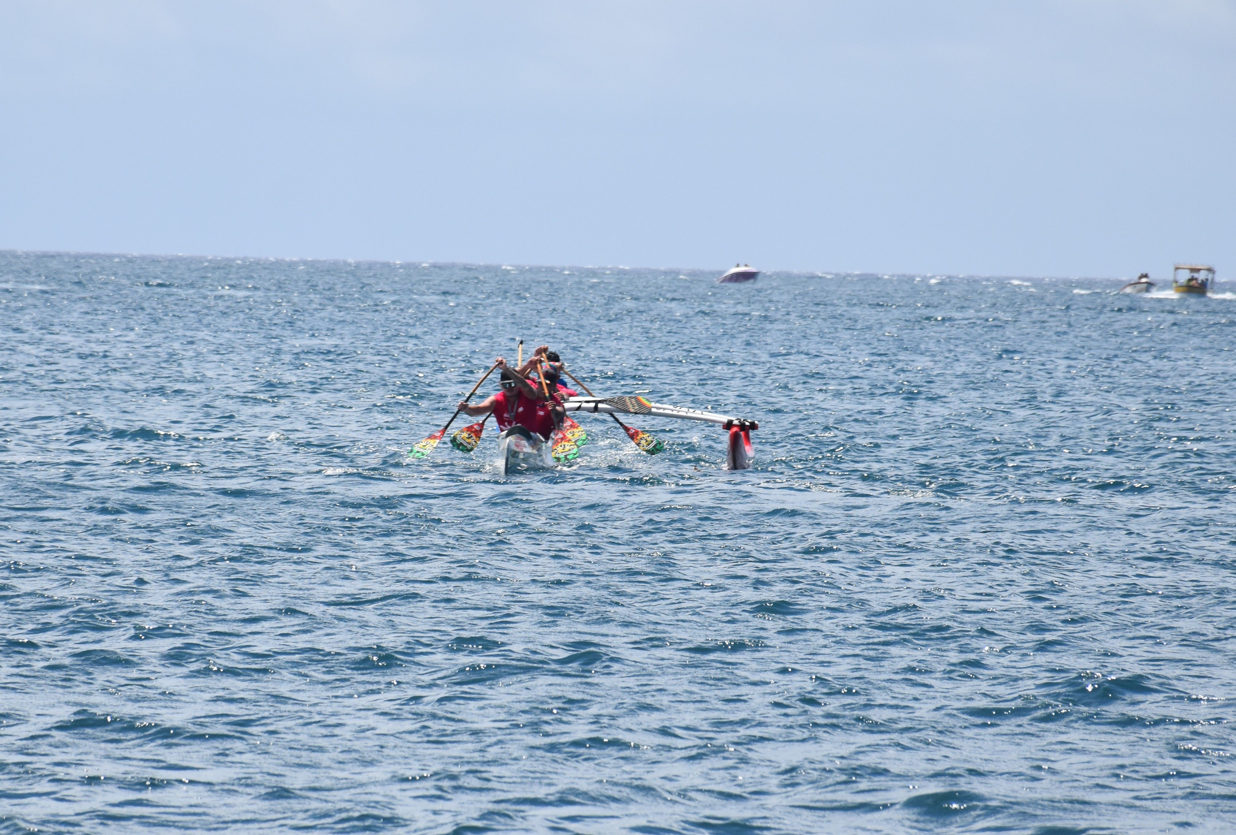 L’équipe d’Air Tahiti est une des formations en forme du moment. Elle finit deuxième derrière la team OPT.