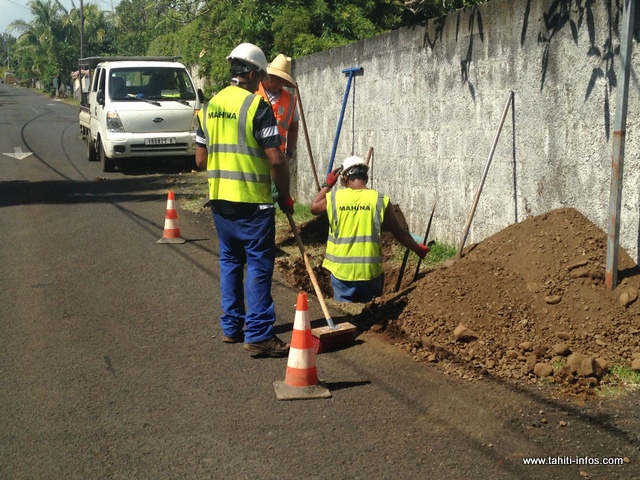 À Mahina, 1 700 foyers sur 3000 sont équipés d'un compteur.