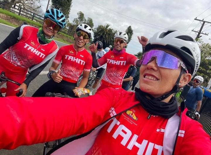 La sélection tahitienne a pris ses marques à Cambridge. De gauche à droite : Tekau Hapairai, Kahiri Endeler, Heiarii Manutahi et Kylie Crawford.