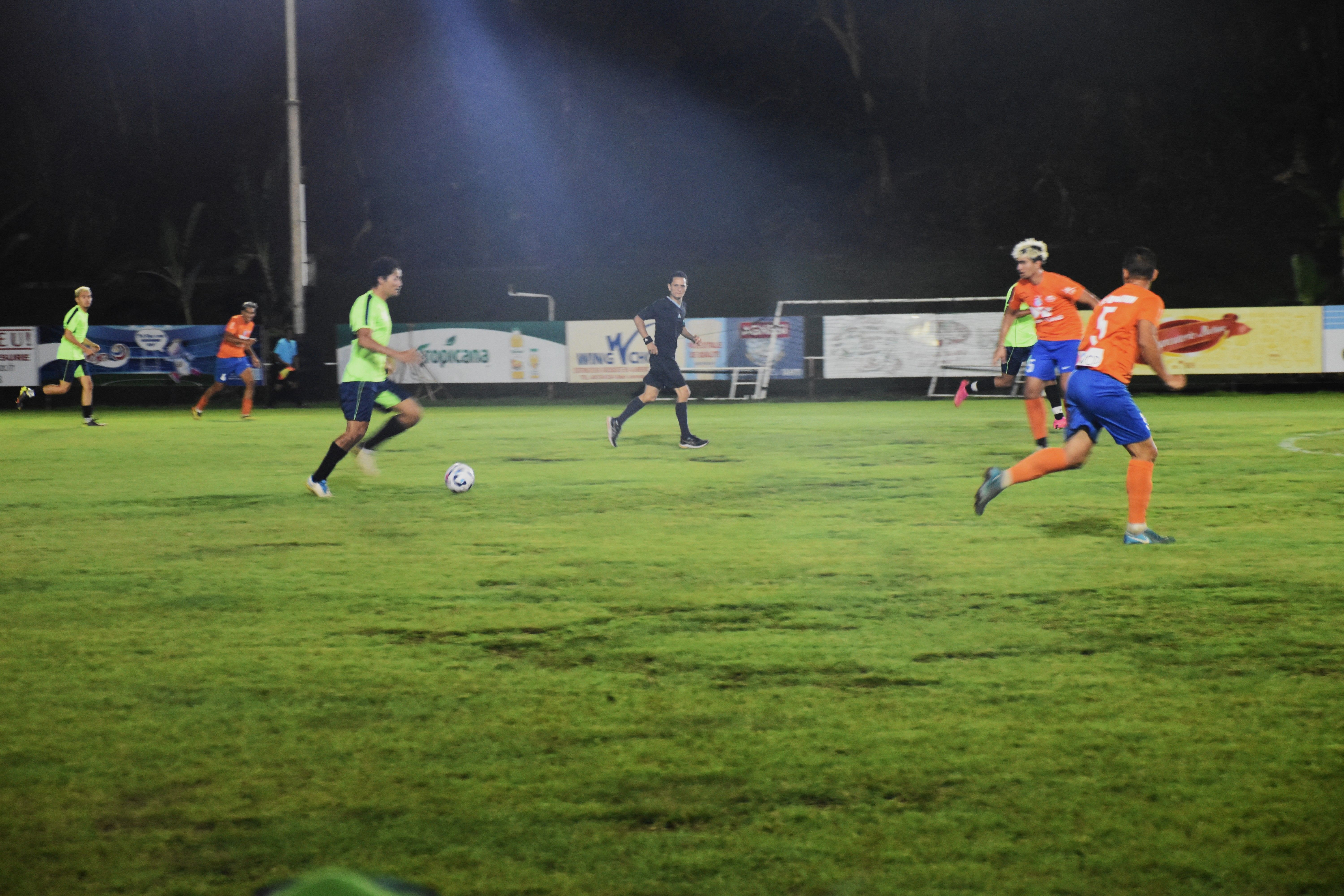 Le Taiarapu FC a tenté mais a souvent été mis sous pression durant ce match