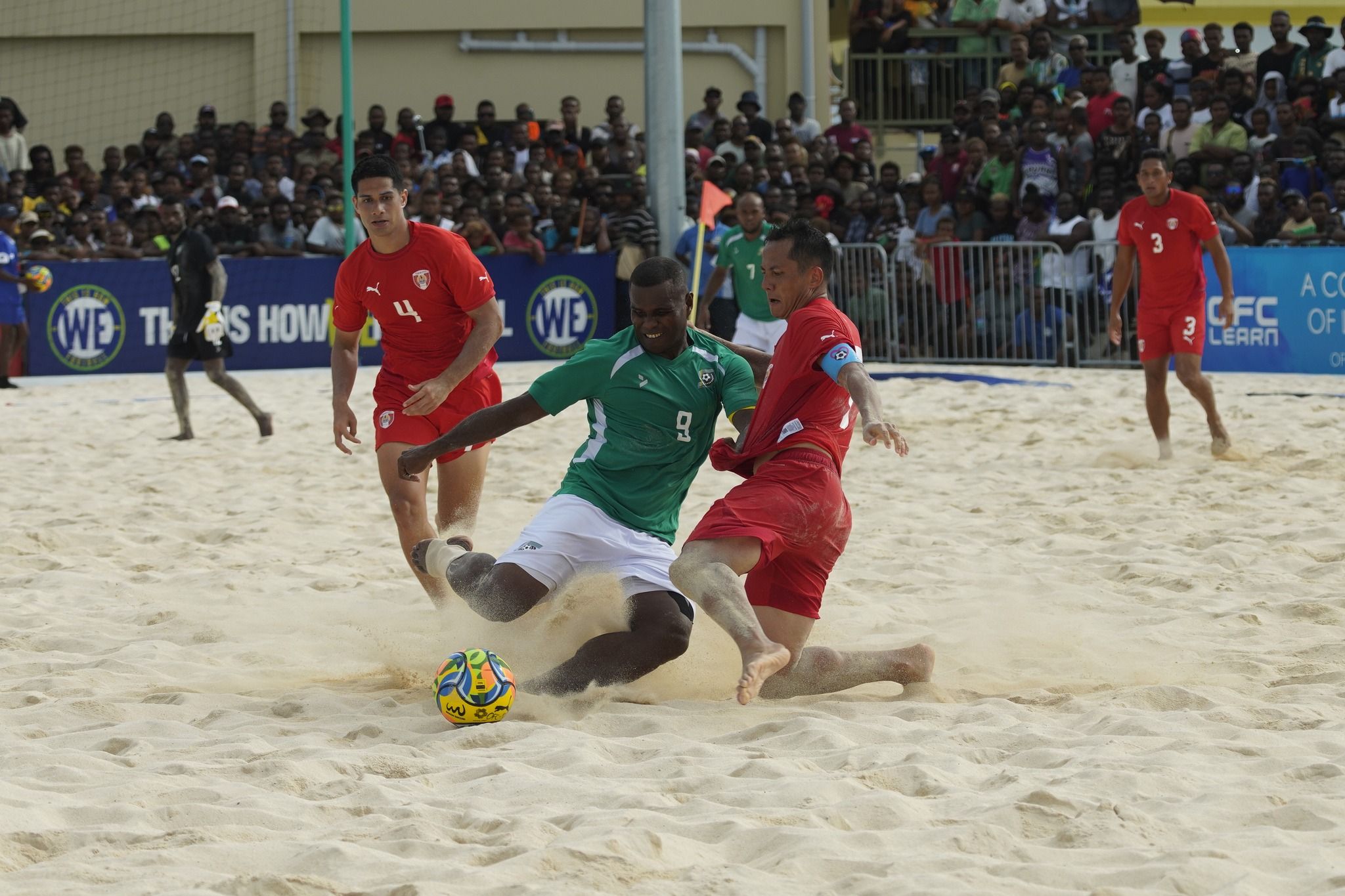 Raimana Li Fung Kuee était le capitaine des Tiki Toa lors de la victoire de l’OFC Beach Soccer Nations Cup 2024.
