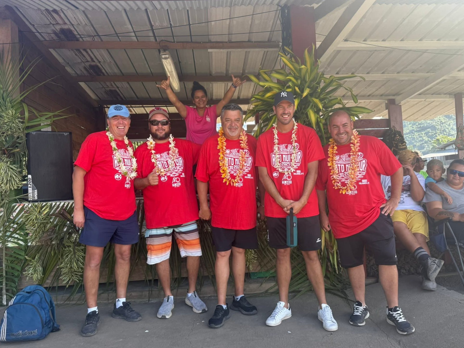 Les boulistes polynésiens se sont mesurés à des tireurs d’élite français (Crédit : Club Aito Nui).