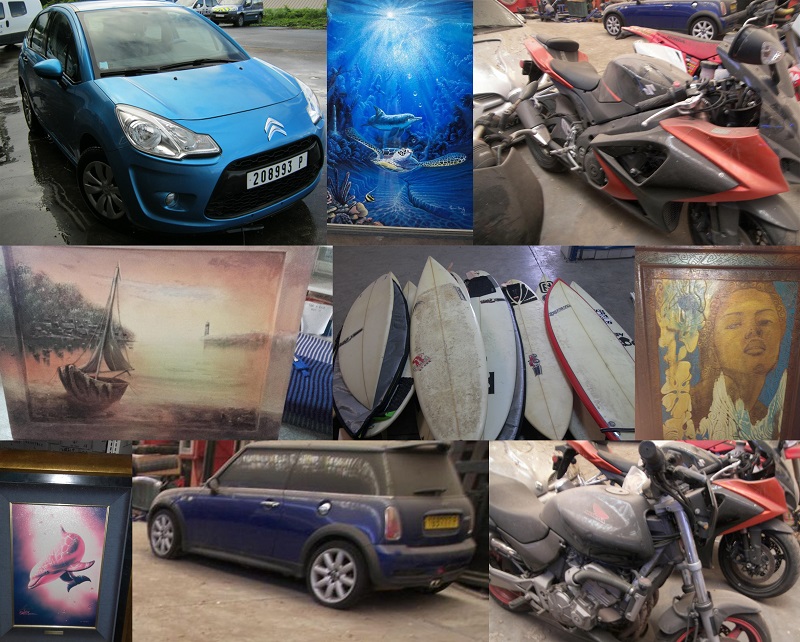 Quelques-uns des objets proposés aux enchères les 12 et 13 avril