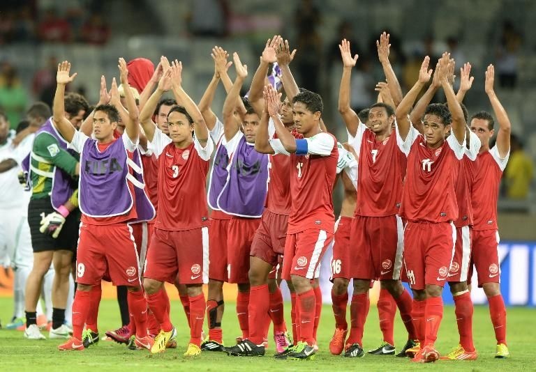 L'équipe tahitienne les Toa Aito lors de la coupe des confédérations 2013 de football au Brésil pourrait avoir été exposée au virus Zika durant cette compétition.