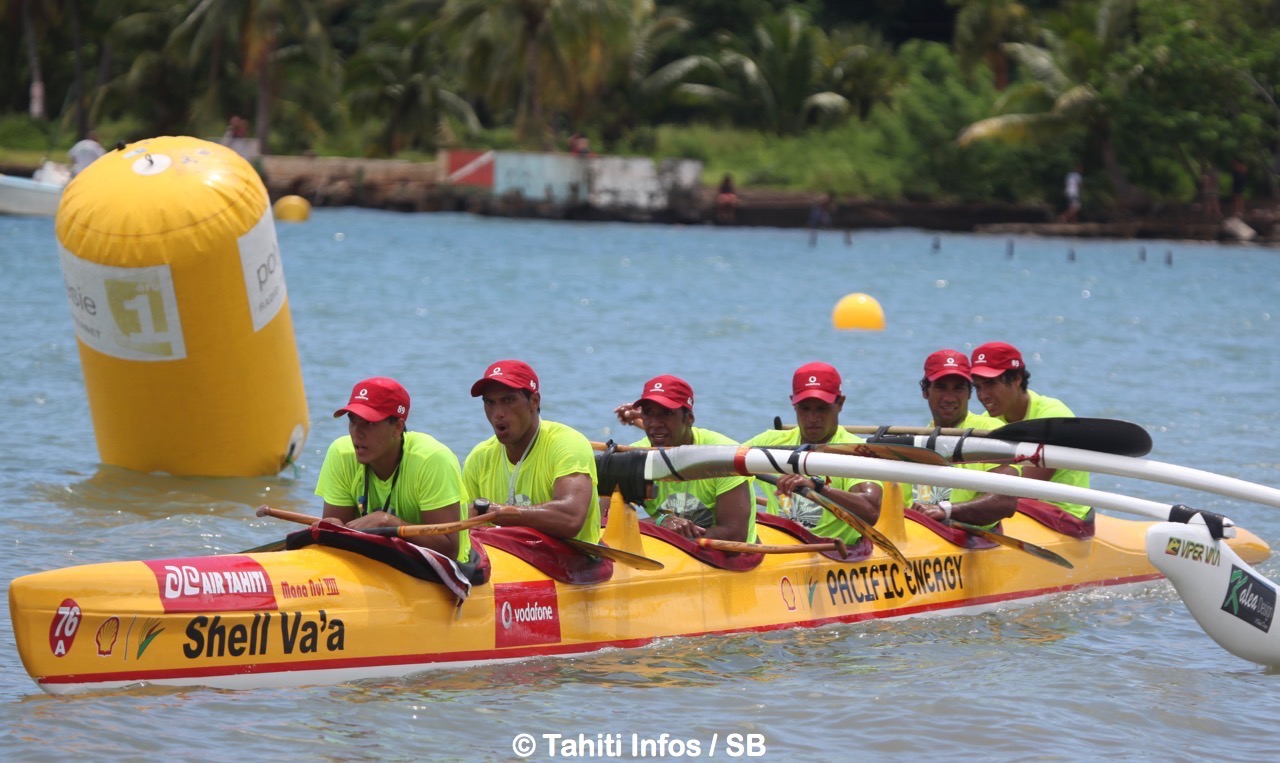Shell Va'a, qui a gagné la 1e course de la saison, obtient cette fois-ci une belle 2e place