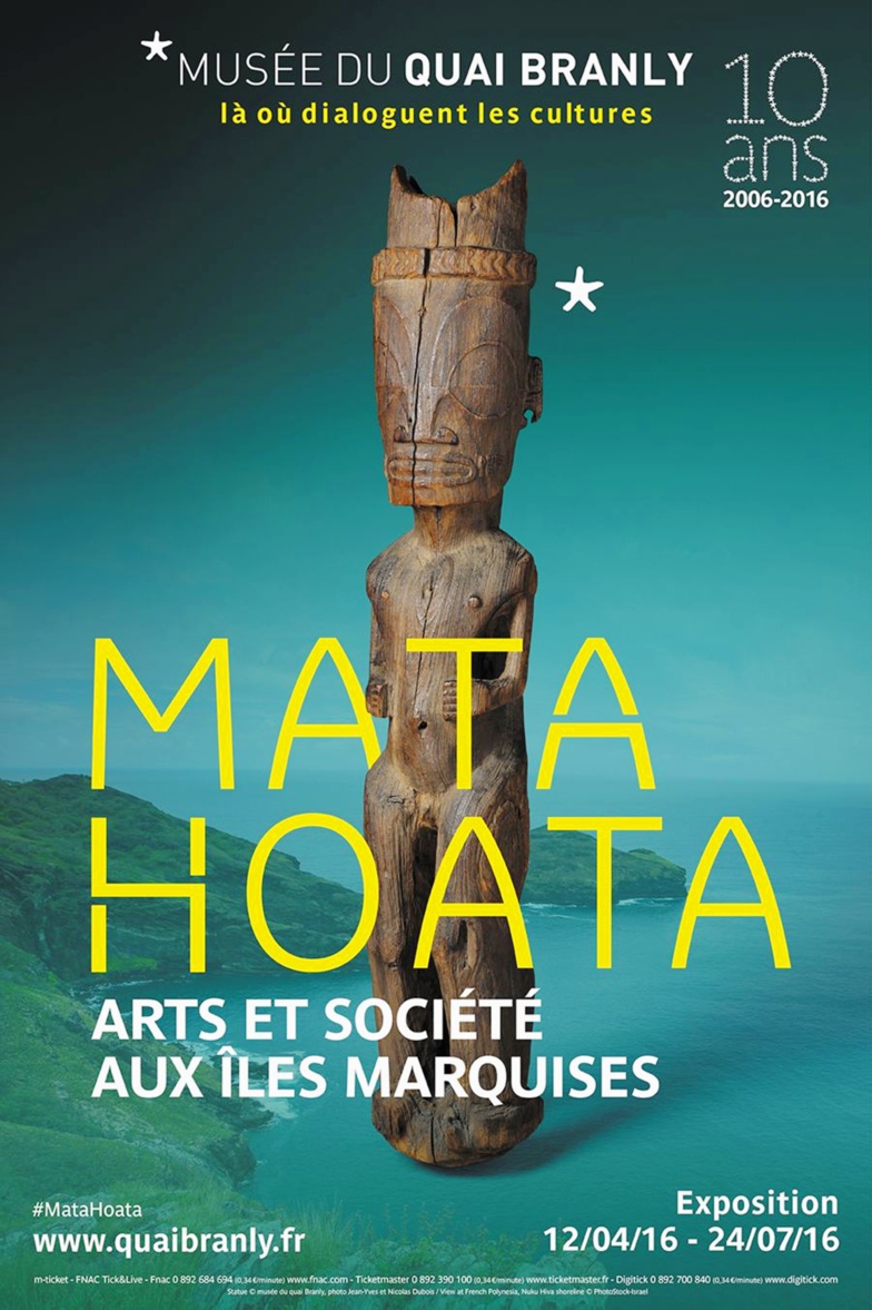 Affiche de l'exposition Mata Hoata au Musée du Quai Branly.