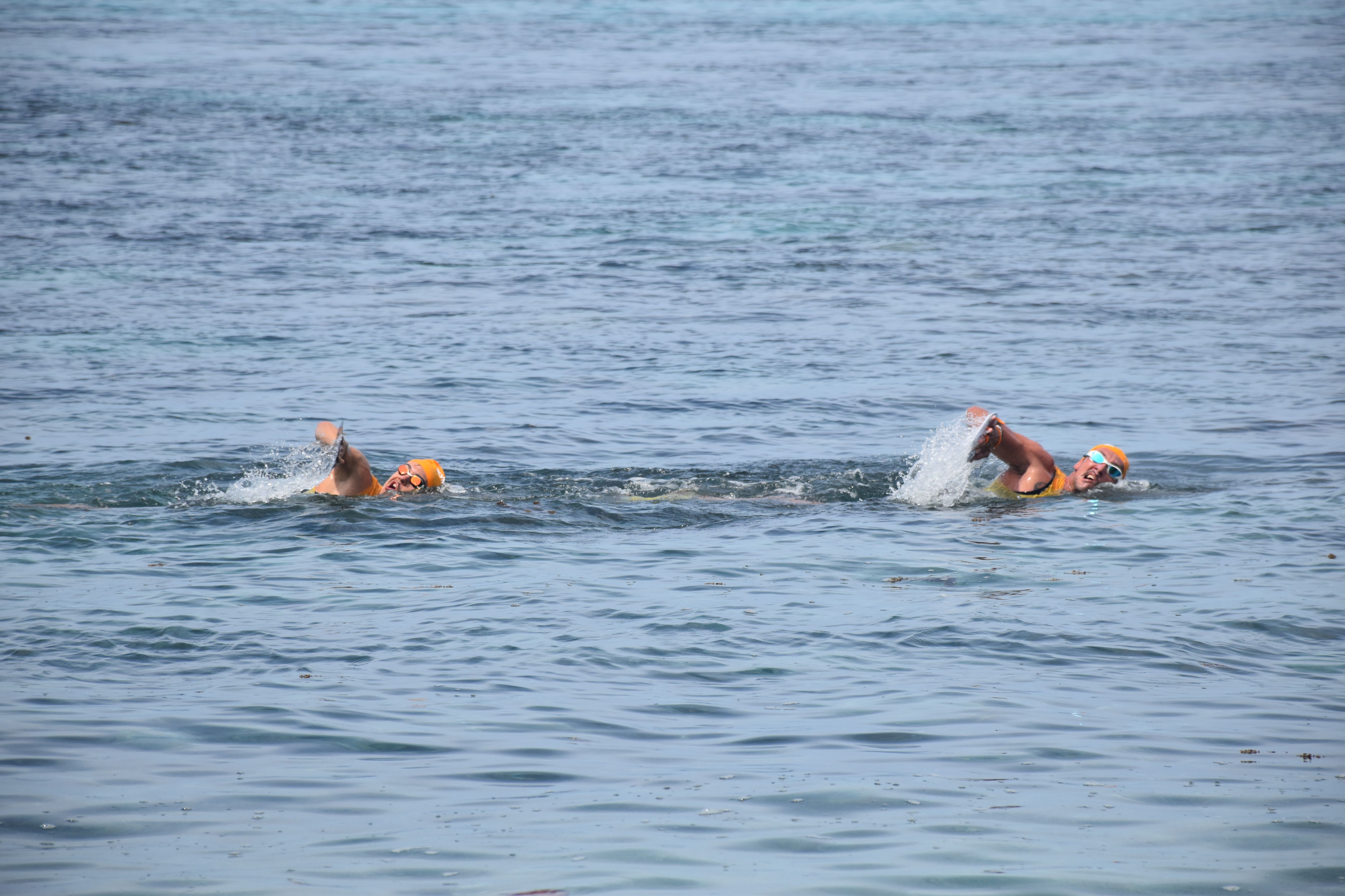 Le plan d’eau était de qualité ce dimanche matin.