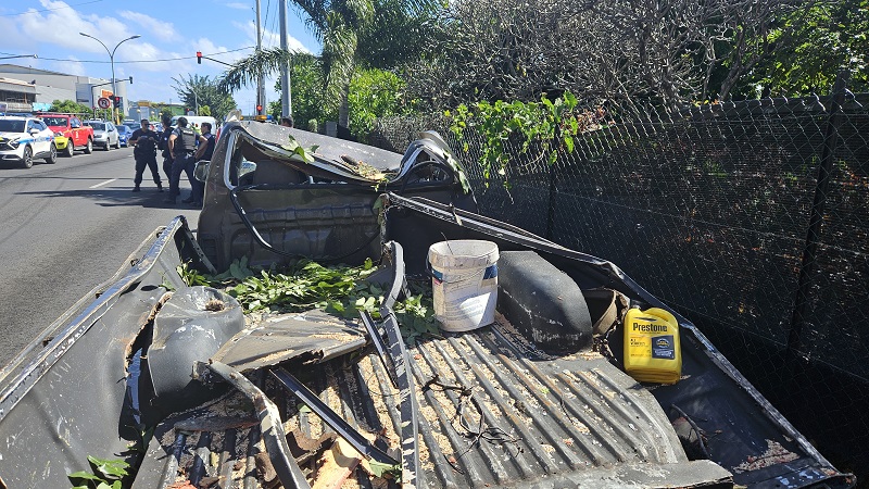 Pick-up écrasé à Papeete : le Pays devra verser 700 000 francs