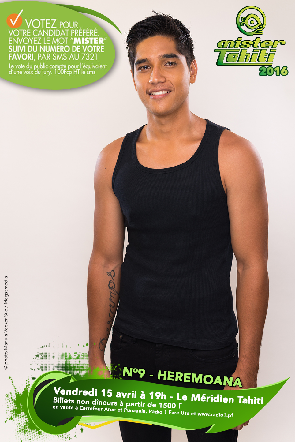 Mister Tahiti 2016 : les candidats n°9 et n°10