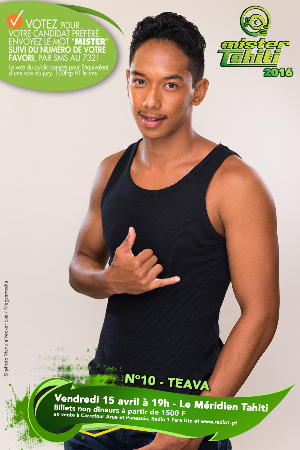 Mister Tahiti 2016 : les candidats n°9 et n°10