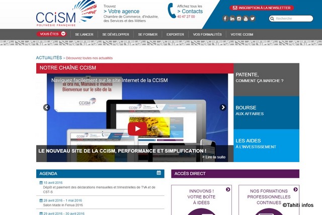 La CCISM lance son nouveau site internet qui s'inscrit dans sa démarche de transition numérique