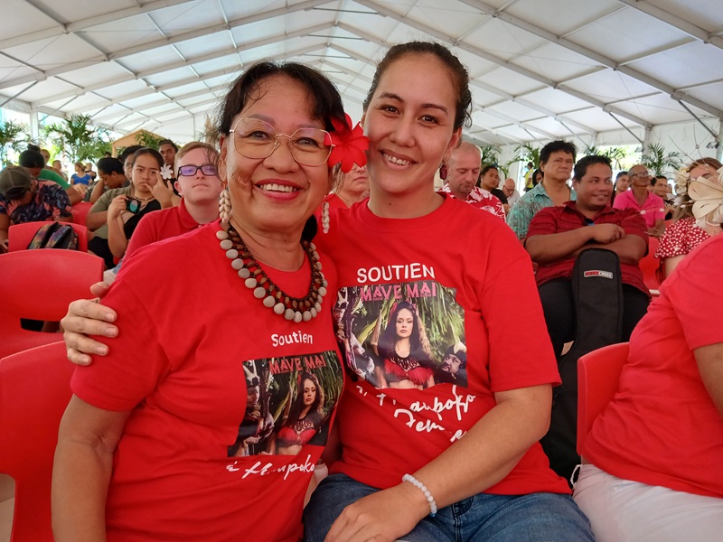 Françoise et Astrid, la tatie et la cousine de Hinapaupoko Devèze.