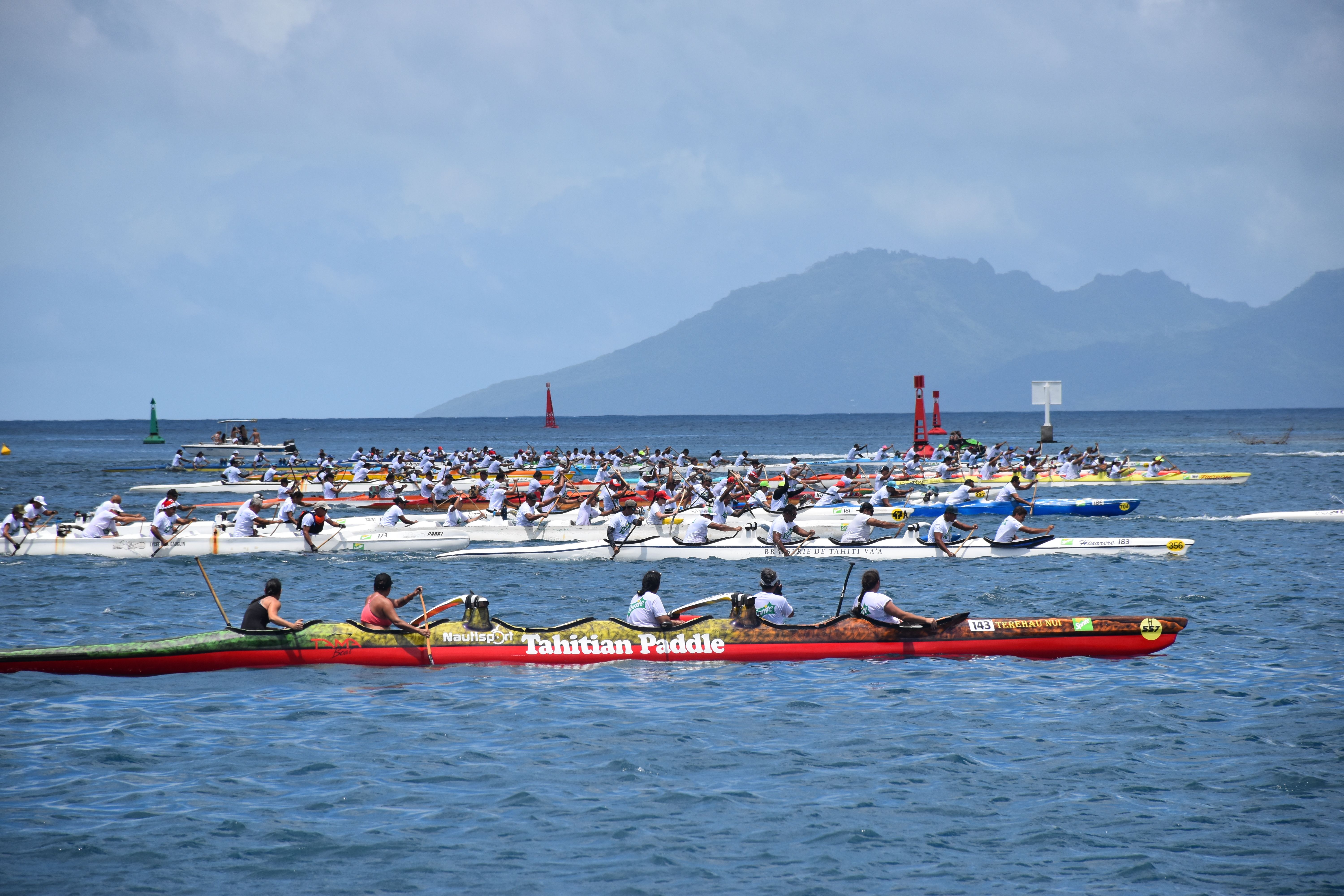 Il y avait du monde sur le plan d’eau de Taapuna pour cette dernière course de V6 de l’année.