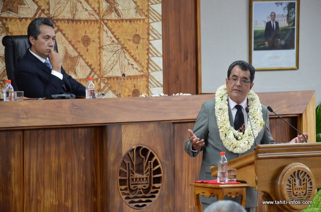 Plus d'une heure de discours pour Edouard Fritch et de nouvelles mesures