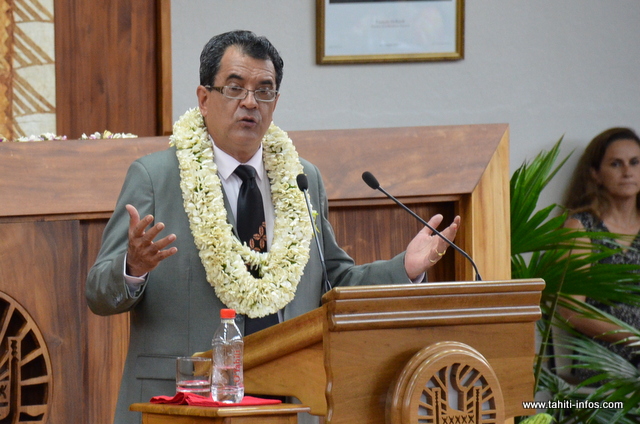 Assemblée : le détail des mesures de relance évoquées par Edouard Fritch pour 2016 et 2017