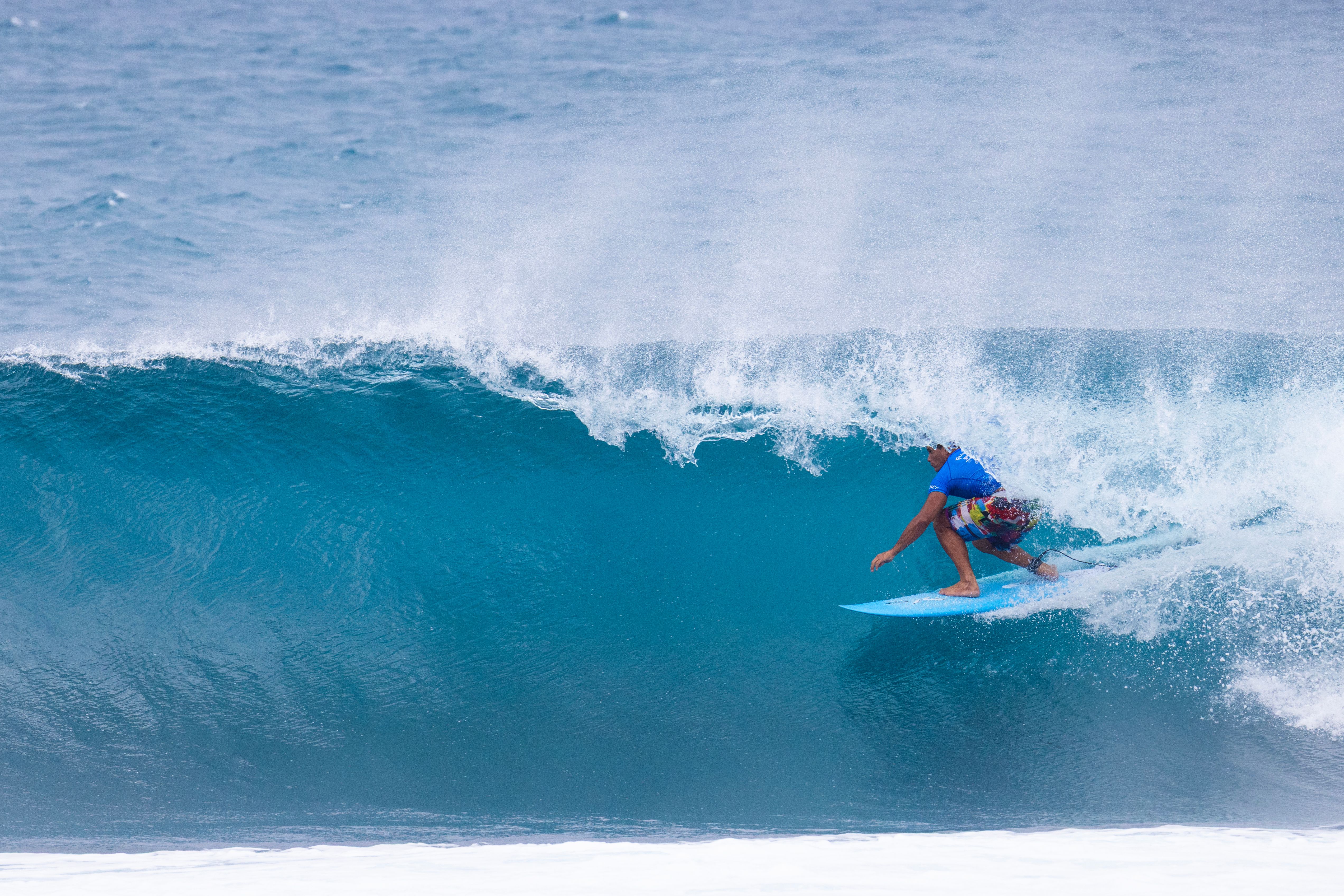 Tereva David est allé jusqu’en quart de finale sur la Florence Pipeline Pro et a été très régulier sur cette Triple Crown.