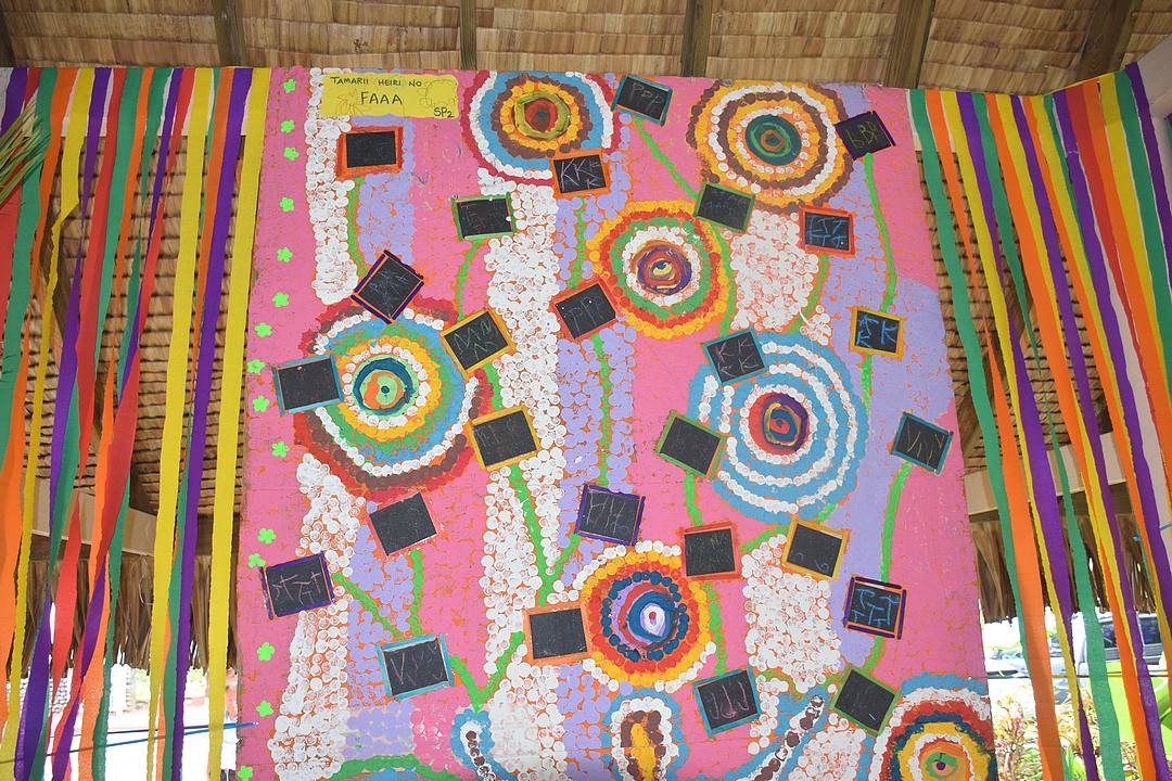 Semaine de l'école: les élèves de Faa'a exposent leurs oeuvres artistiques