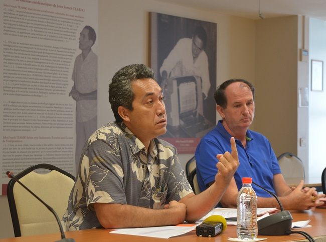 Marcel Tuihani a reçu la presse ce lundi matin avant le début de la séance dans l'hémicyle.