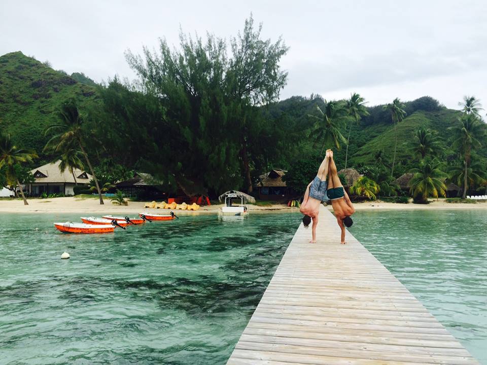 Avant leurs deux prochains spectacles vendredi et samedi, les artistes s'entraînent, tout en profitant de Moorea !