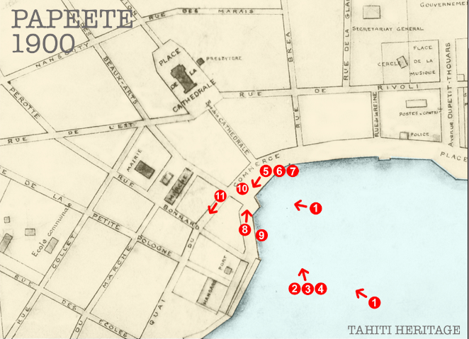 Papeete d’antan, le quai du commerce