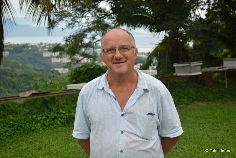 Stéphane Brouttier, président de l'Association Syndicale des Collines de Tipaerui (Pic Rouge)