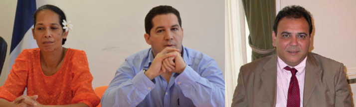 Vincent Dubois, Teura Iriti et Moana Greig candidatent pour les législatives de 2017, pour le Tahoera'a.