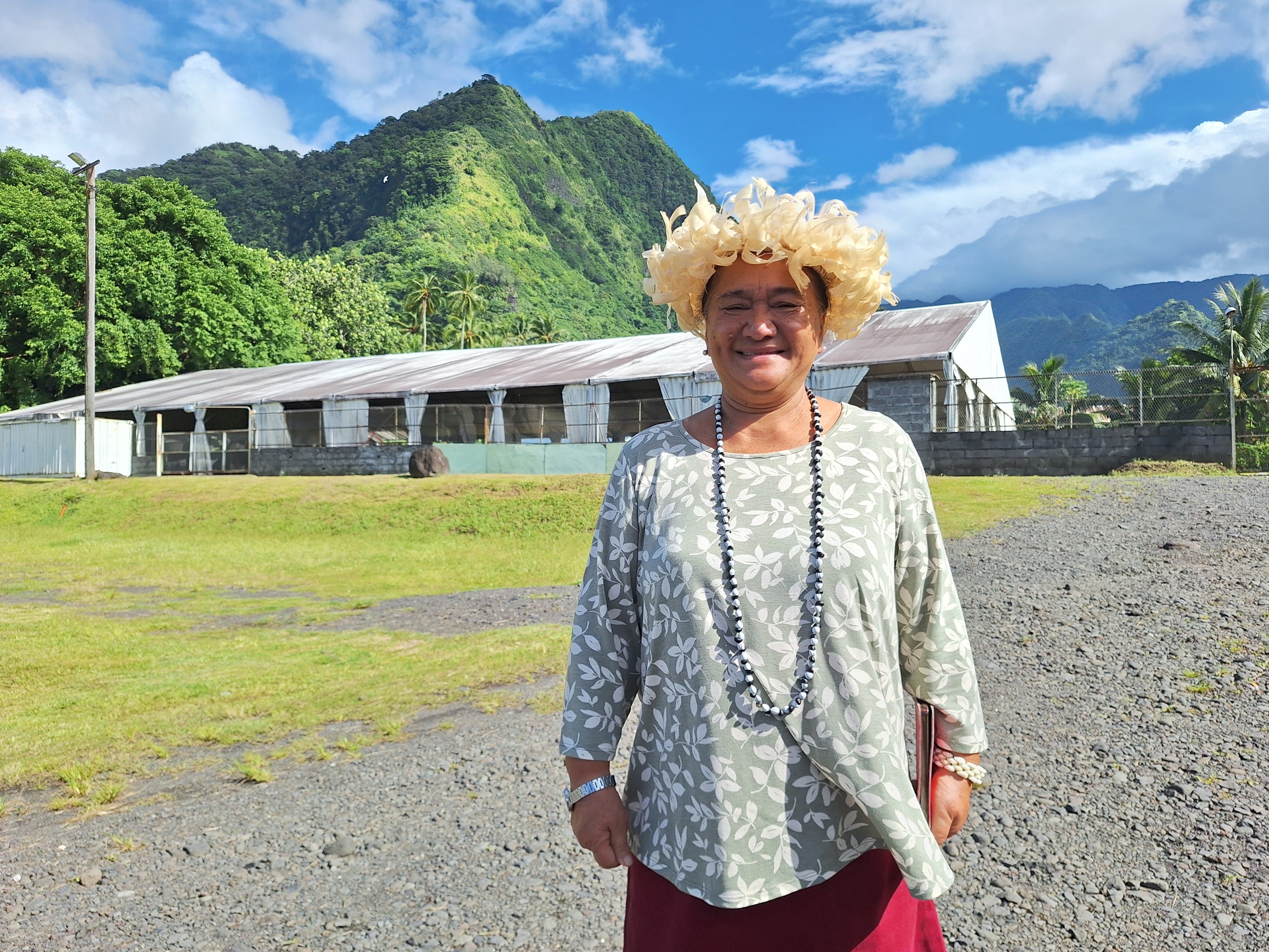 Élue maire en 2020, Sonia Punua-Taae repart en campagne avec ‘A Here ia Papara (Crédit : Anne-Charlotte Lehartel).