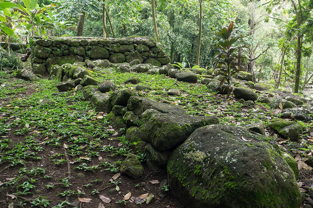 C’est sur le site de Kamuihei à Hatiheu que le comité de gestion de l’Unesco se réunit vendredi. (© Tahiti Heritage).