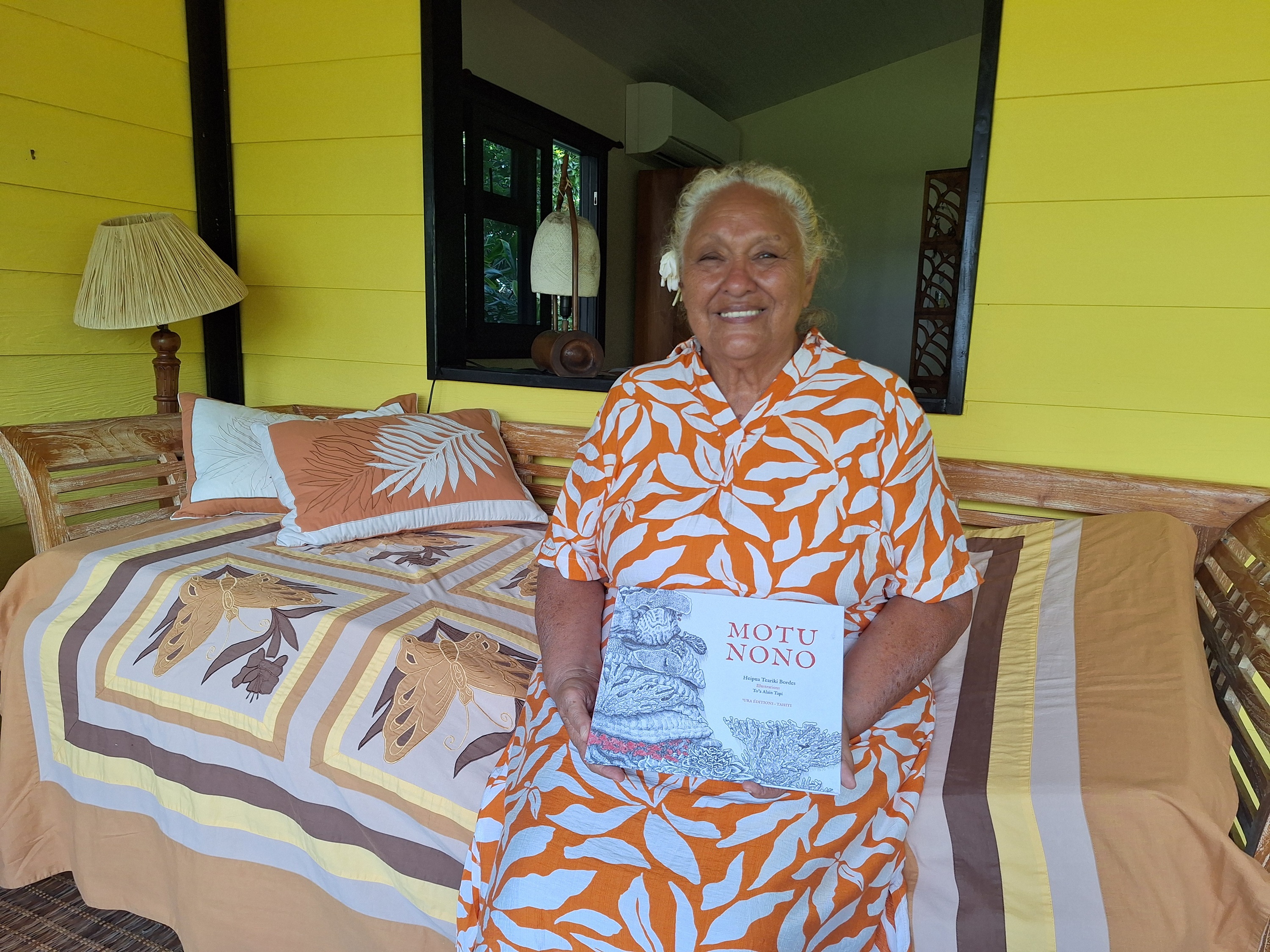 “C’est ma contribution en tant que résidente de Afaahiti”, confie Heipua Teariki-Bordes (Crédit : Anne-Charlotte Lehartel).