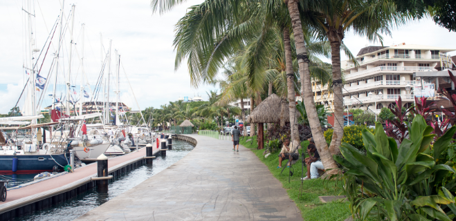 Papeete d’antan Le front de mer de Papeete