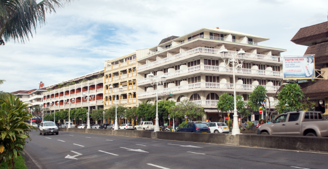 Papeete d’antan Le front de mer de Papeete