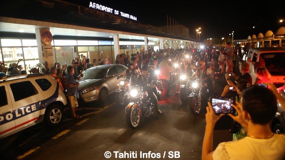 Une quarantaine de motards étaient là