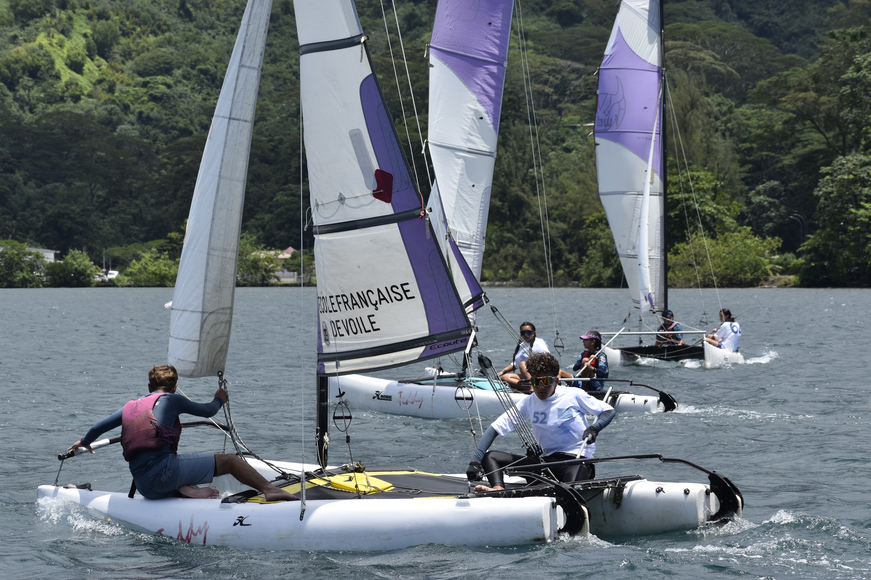 Vingt-six élèves de Taravao et Arue ont mis leurs compétences à l’épreuve (Crédit : Anne-Charlotte Lehartel).