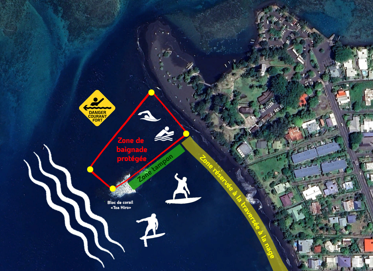 ​Mahina veut faire cohabiter surfeurs et baigneurs